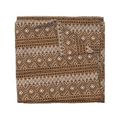 Ornate Mud Cloth - Brown // Large