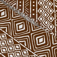 Ornate Mud Cloth - Brown // Large