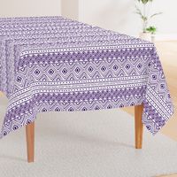 Ornate Purple Mud Cloth // Large