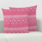 Ornate Mud Cloth - Pink // Small