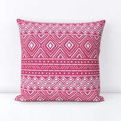 Ornate Mud Cloth - Pink // Large