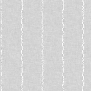 French Grey Linen Stripe