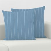 French Blue Linen Stripe