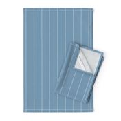 French Blue Linen Stripe