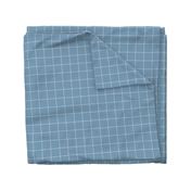 French Blue Linen Check