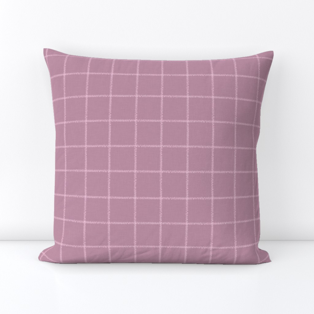 French Pink Linen Check