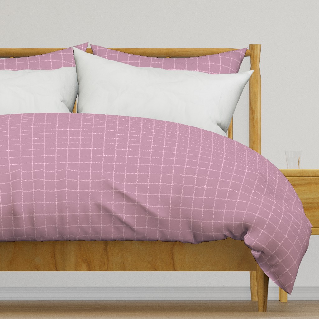 French Pink Linen Check