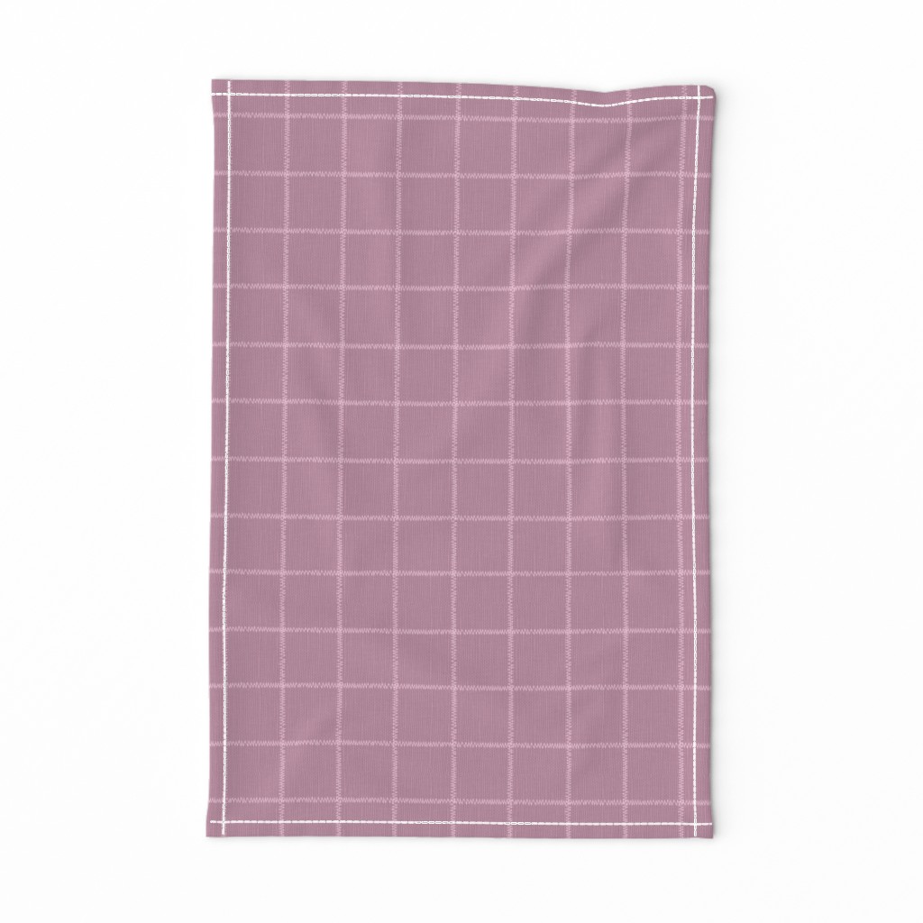 French Pink Linen Check