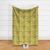 Line Mud Cloth // Yellow // large