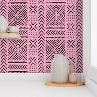 Line Mud Cloth // Pink // Large