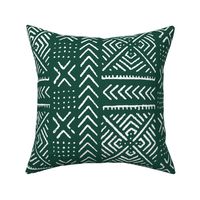 Line Mud Cloth - Brunswick Green // Large