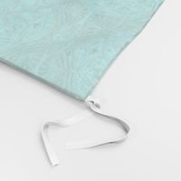 Pearly Aqua Lace on Turquoise - Extra Large Scale