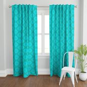 Pearly Aqua Lace on Turquoise - Extra Large Scale