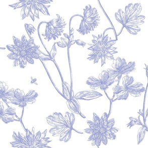 Jacobin Toile blue violet 1