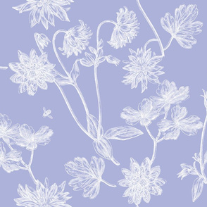 Jacobin Toile blue violet 2