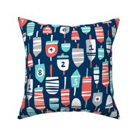 Oh Buoy - Nautical Navy Blue Larger Scale