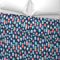 Oh Buoy - Nautical Navy Blue Larger Scale