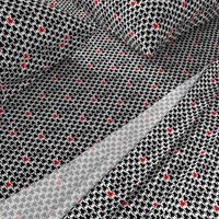 Houndstooth with Crimson