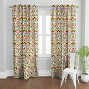 Spring Flowers Pattern - Sunflowers, Tulips, Roses & Delphinium