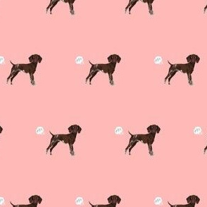 german shorthair pointer funny fart dog breed fabric pink