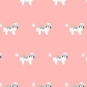 havanese funny fart dog breed fabric pink