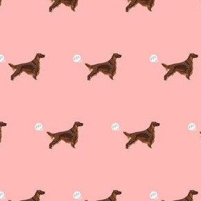 irish setter funny fart dog breed fabric pink