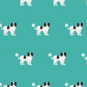 japanese chin funny fart dog breed fabric teal