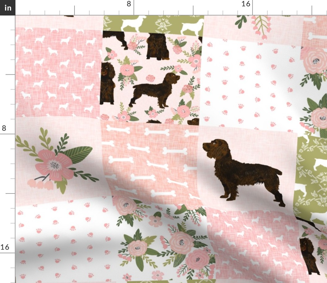 boykin spaniel pet quilt d  dog nursery cheater quilt wholecloth