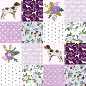 brittany spaniel pet quilt c dog nursery cheater quilt wholecloth