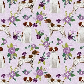 brittany spaniel pet quilt c dog nursery coordinate floral