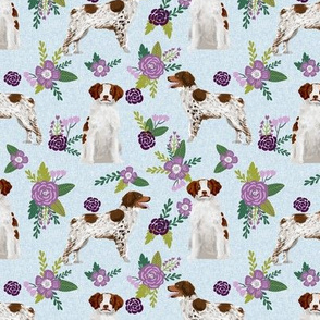 brittany spaniel pet quilt c  dog nursery coordinate floral
