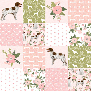 brittany spaniel pet quilt d  dog nursery cheater quilt wholecloth