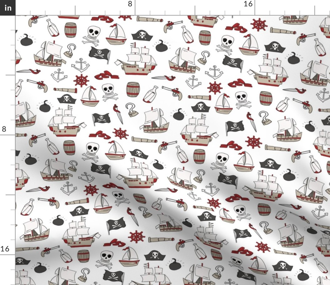 mixed pirates quilt cute coordinate nursery pirate theme lite 
