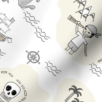 treasure map pirates quilt cute coordinate nursery pirate theme 