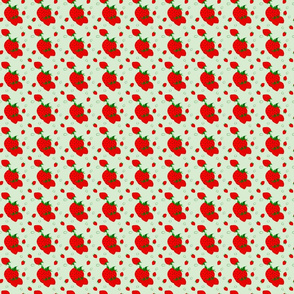 Strawberry Social Triple Berries on light green background