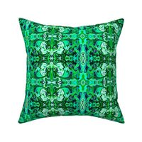 BN6 - SM -  Marbled Mystery Tapestry  in Blue - Green - Aqua