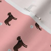 chocolate lab funny dog fart dog breed fabric pink