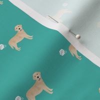 yellow lab funny dog fart dog breed fabric teal