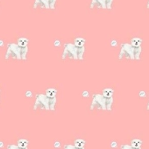 maltese funny dog fart dog breed fabric pink