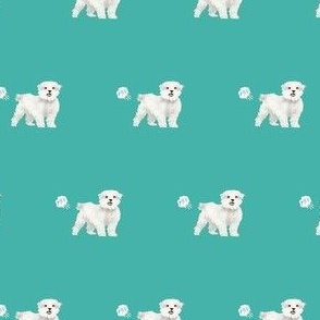 maltese funny dog fart dog breed fabric teal