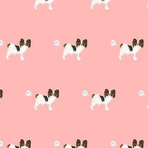 papillon funny dog fart dog breed fabric pink