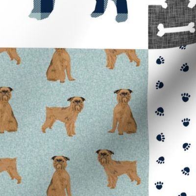 brussels griffon pet quilt b dog breed nursery cheater quilt wholecloth