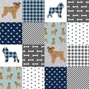brussels griffon pet quilt b dog breed nursery cheater quilt wholecloth