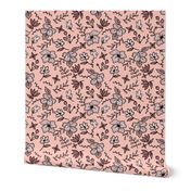 Floral Doodle autumn pale pink