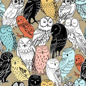 Colored owls