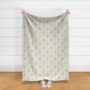 Orchard Park Watercolor Florals Soft Gray