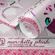 Cut & Sew Mer-kitty Plush Fuchsia