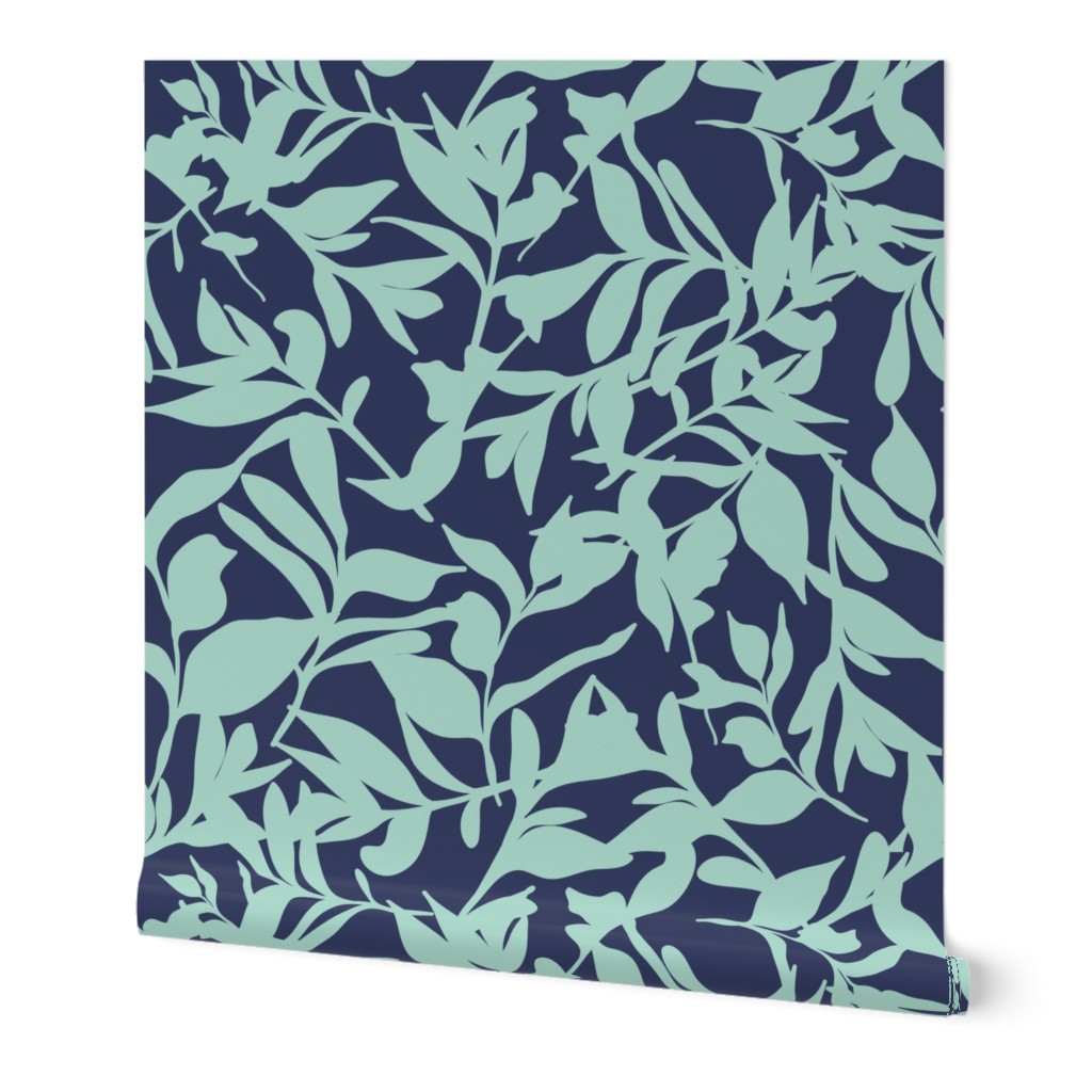 Forest Floor on Navy