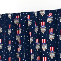 Uncle Sam w/ sunnies on navy