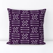 Malian Mud Cloth on Plum // Large